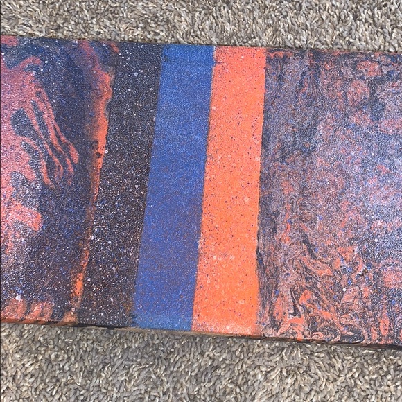 Custom skateboard deck Hydrodip and splatter paint - Picture 4 of 5